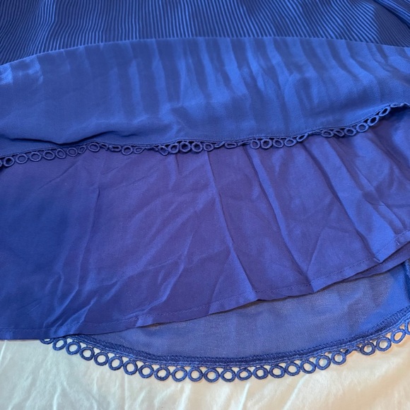 Lulus Elegant cobalt Blue Pleated Halter Dress size Small - Picture 6 of 12